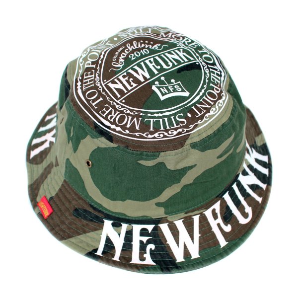 画像1: 【NEWFUNK】M.G CIRCLE BUCKET HAT (Camo) (1)