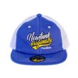 画像2: 【NEWFUNK】Bee Mesh Cap (Blue/White) (2)