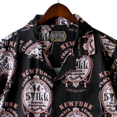 画像1: 【NEWFUNK】STILL Open Collar Shirt
