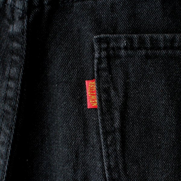 画像6: 【NEWFUNK】Black Denim Like Pants (6)