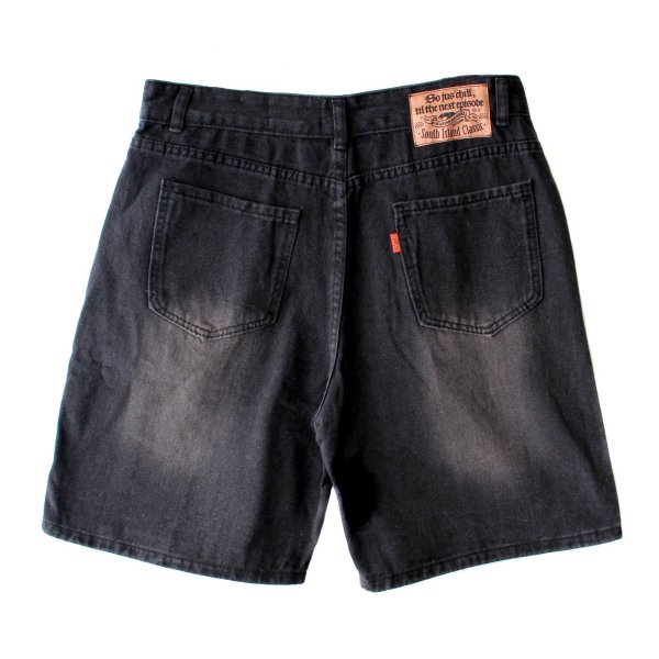 画像2: 【NEWFUNK】Black Denim Like Pants (2)