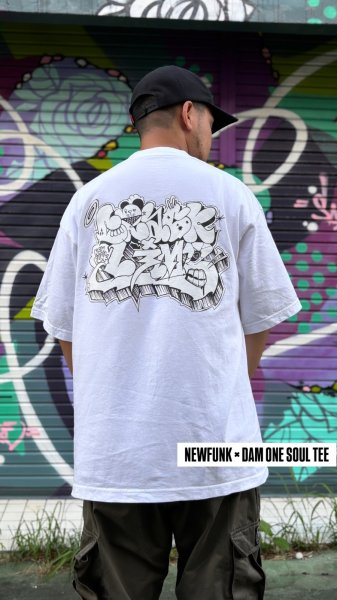 画像6: 【NEWFUNK × DAM ONE】SOUL TEE (White) [初回限定ステッカー付き] (6)