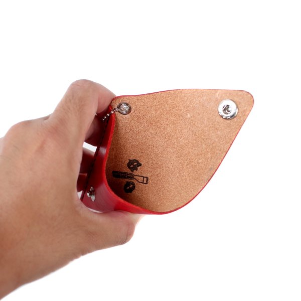 画像2: 【NEWFUNK】LEATHER COIN CASE (Red) (2)