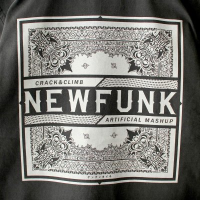 画像2: 【NEWFUNK】PAISLEY BANDANA TEE -ONECALLA- (Pigment Dye: Black)