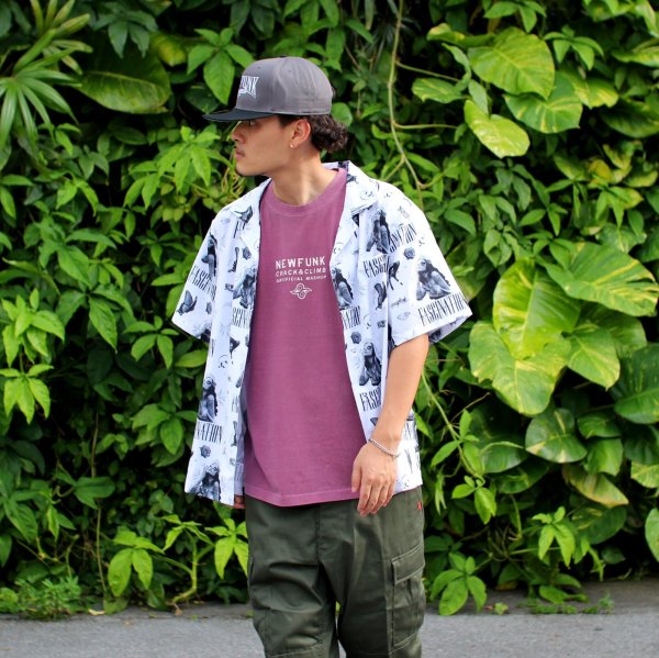 画像6: 【NEWFUNK】PAISLEY BANDANA TEE -ONECALLA- (Pigment Dye: Purple) (6)