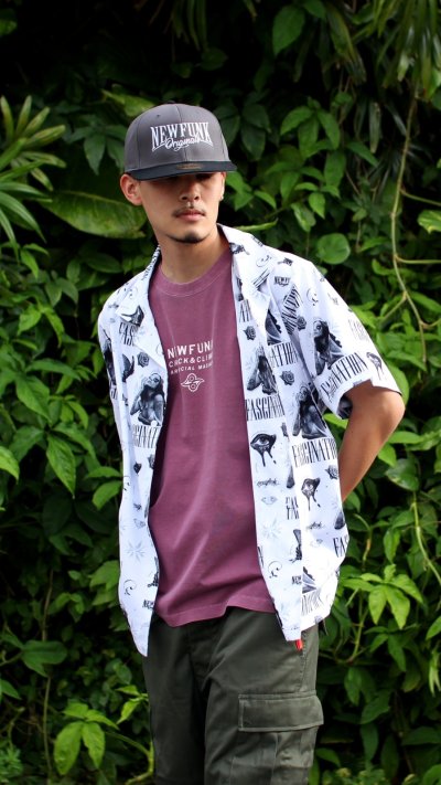 画像2: 【NEWFUNK】PAISLEY BANDANA TEE -ONECALLA- (Pigment Dye: Purple)