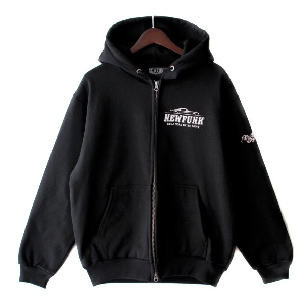 画像2: 【NEWFUNK】MSTNG ZIP HOODIE / STORE 15th.Anniversary Hoodie (Black) (2)