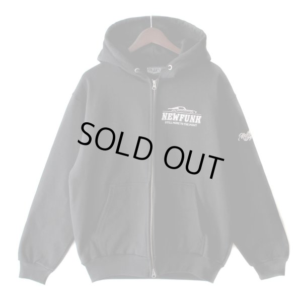 画像2: 【NEWFUNK】MSTNG ZIP HOODIE / STORE 15th.Anniversary Hoodie (Black) (2)