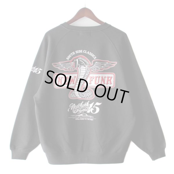画像1: 【NEWFUNK】MSTNG CREW NECK SWEAT / STORE 15th.Anniversary Sweat (Black) (1)