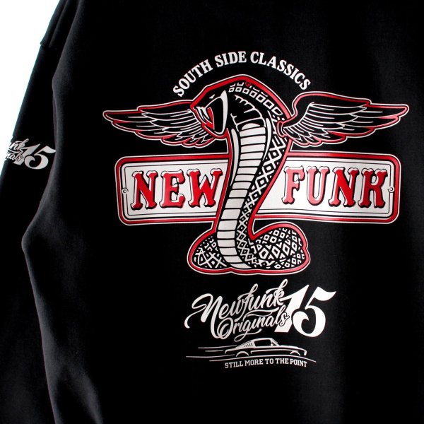 画像5: 【NEWFUNK】MSTNG ZIP HOODIE / STORE 15th.Anniversary Hoodie (Black) (5)