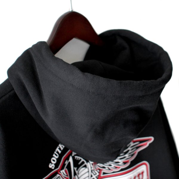 画像7: 【NEWFUNK】MSTNG ZIP HOODIE / STORE 15th.Anniversary Hoodie (Black) (7)