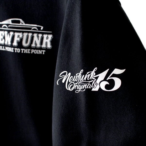 画像6: 【NEWFUNK】MSTNG ZIP HOODIE / STORE 15th.Anniversary Hoodie (Black) (6)