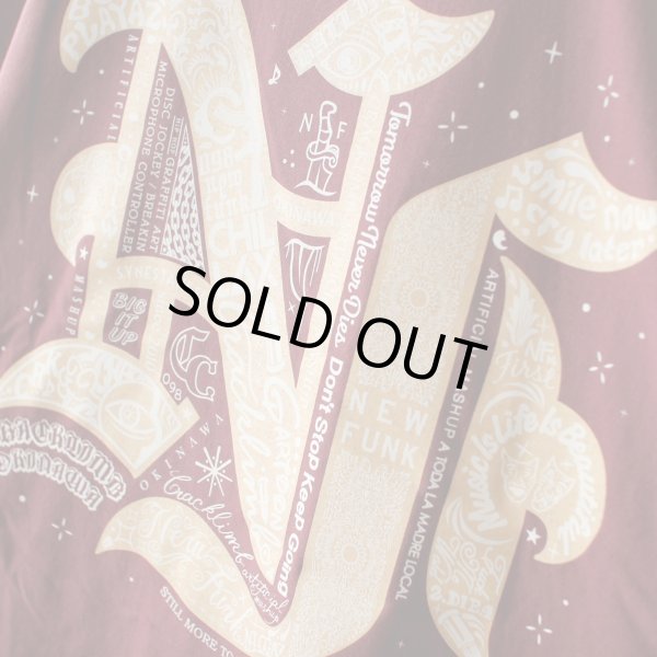画像5: 【NEWFUNK】FLASH TEE (Burgundy) (5)