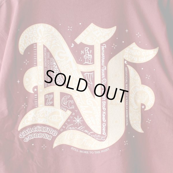 画像4: 【NEWFUNK】FLASH TEE (Burgundy) (4)