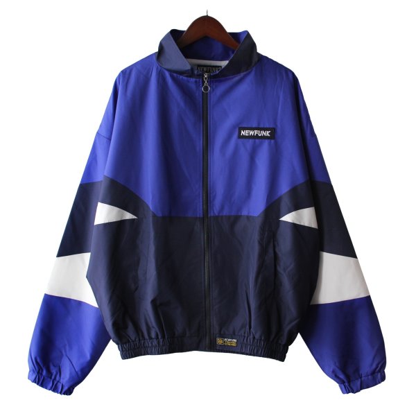 画像1: 【NEWFUNK】MIXCOLLAR TRACK JACKET (Blue) (1)