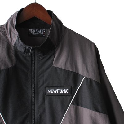 画像1: 【NEWFUNK】MRT TRACK JACKET (Blk/Gry)