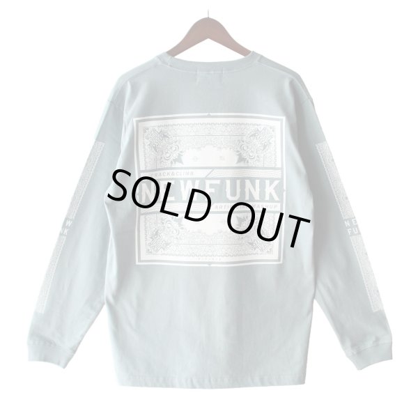 画像1: 【NEWFUNK】PAISLEY BANDANA Long Sleeve Shirt -ONECALLA- (Smoke Blue) (1)