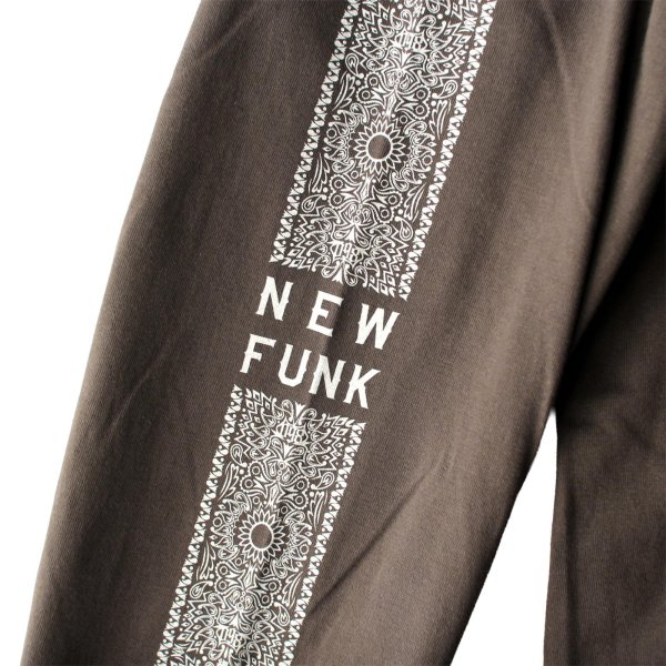 画像6: 【NEWFUNK】PAISLEY BANDANA Long Sleeve Shirt -ONECALLA- (Charcoal Black) (6)