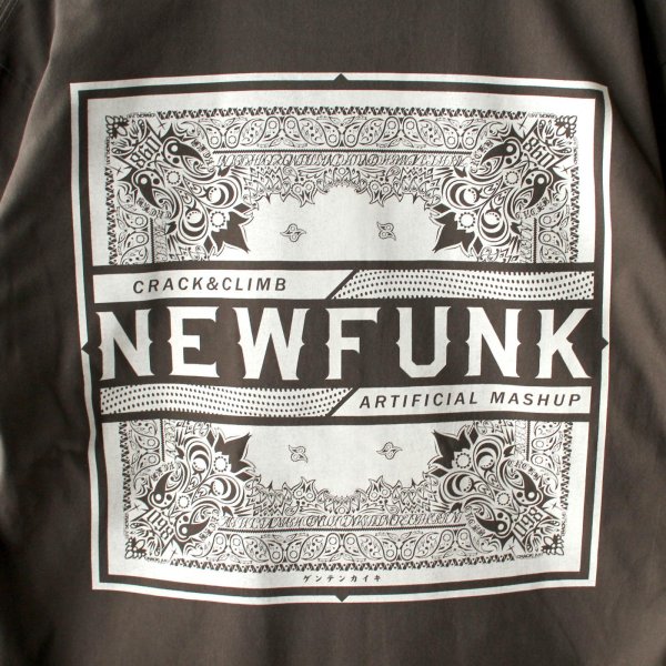 画像5: 【NEWFUNK】PAISLEY BANDANA Long Sleeve Shirt -ONECALLA- (Charcoal Black) (5)