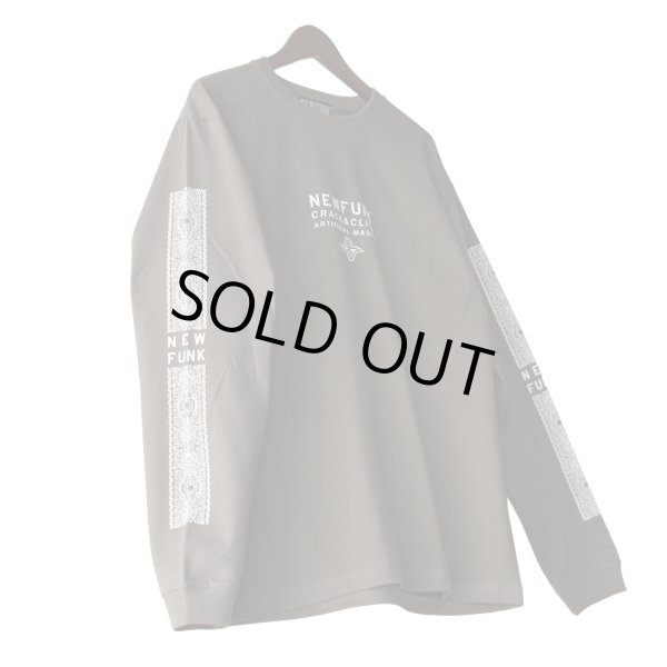 画像3: 【NEWFUNK】PAISLEY BANDANA Long Sleeve Shirt -ONECALLA- (Charcoal Black) (3)