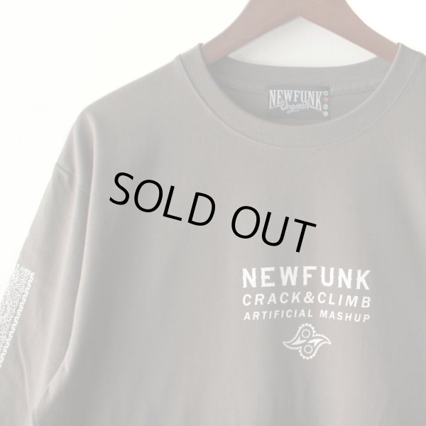 画像4: 【NEWFUNK】PAISLEY BANDANA Long Sleeve Shirt -ONECALLA- (Charcoal Black) (4)