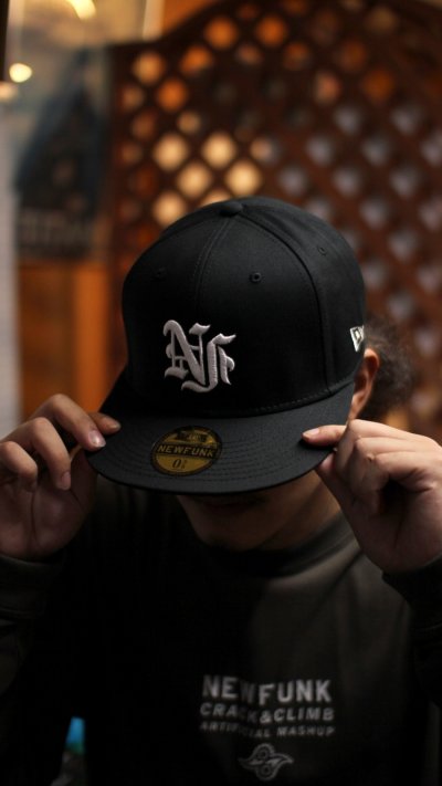画像1: 【NEWFUNK】NF SNAPBACK CAP (Black)