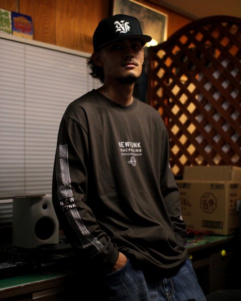 画像7: 【NEWFUNK】PAISLEY BANDANA Long Sleeve Shirt -ONECALLA- (Charcoal Black) (7)