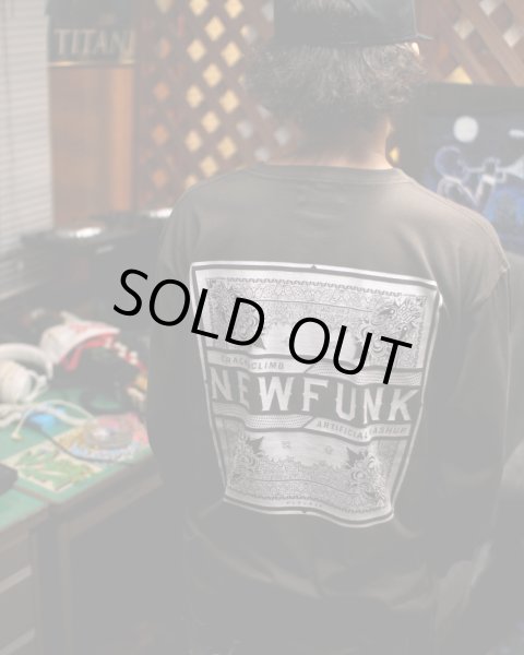 画像9: 【NEWFUNK】PAISLEY BANDANA Long Sleeve Shirt -ONECALLA- (Charcoal Black) (9)