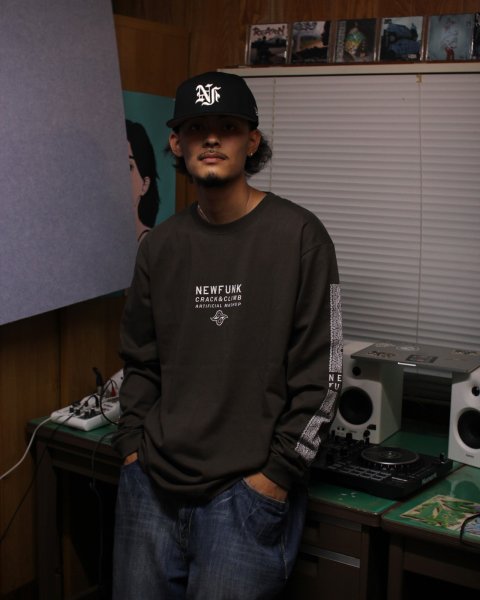 画像8: 【NEWFUNK】PAISLEY BANDANA Long Sleeve Shirt -ONECALLA- (Charcoal Black) (8)