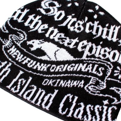 画像1: 【NEWFUNK】STILL Weaving Beanie (Black)
