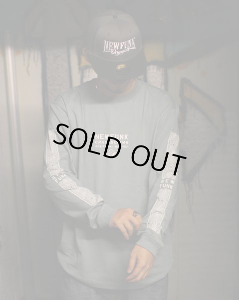 画像10: 【NEWFUNK】PAISLEY BANDANA Long Sleeve Shirt -ONECALLA- (Smoke Blue) (10)