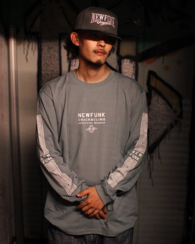 画像3: 【NEWFUNK】NFO SNAPBACK CAP (Charcoal/Black)