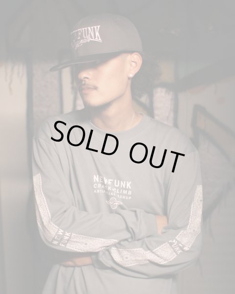 画像9: 【NEWFUNK】NFO SNAPBACK CAP (Charcoal/Black) (9)