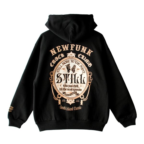 画像1: 【NEWFUNK】STILL ZIP HOODIE (Black) (1)