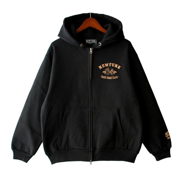 画像2: 【NEWFUNK】STILL ZIP HOODIE (Black) (2)