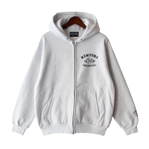 画像2: 【NEWFUNK】STILL ZIP HOODIE (Light Gray) (2)