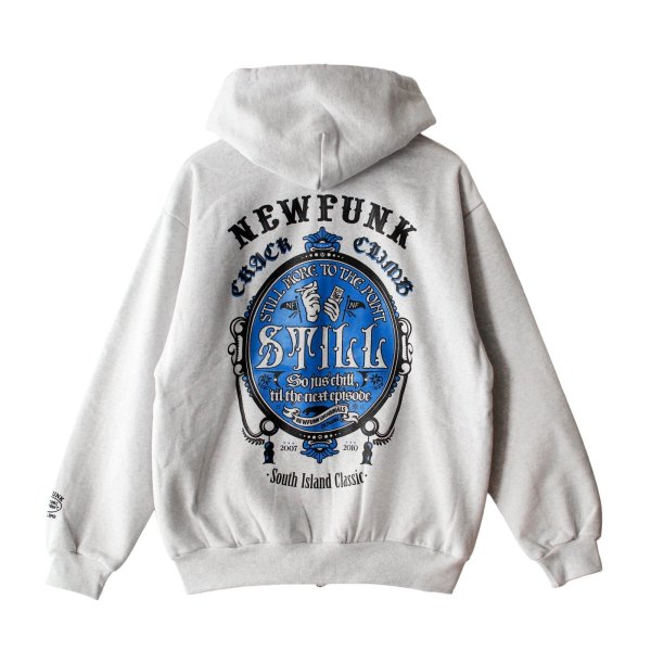画像1: 【NEWFUNK】STILL ZIP HOODIE (Light Gray) (1)