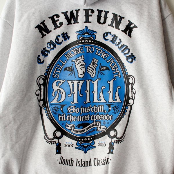 画像4: 【NEWFUNK】STILL ZIP HOODIE (Light Gray) (4)