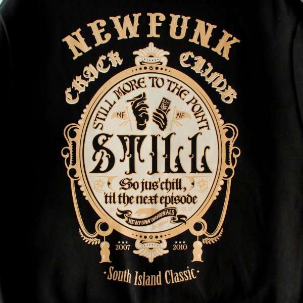 画像4: 【NEWFUNK】STILL ZIP HOODIE (Black) (4)