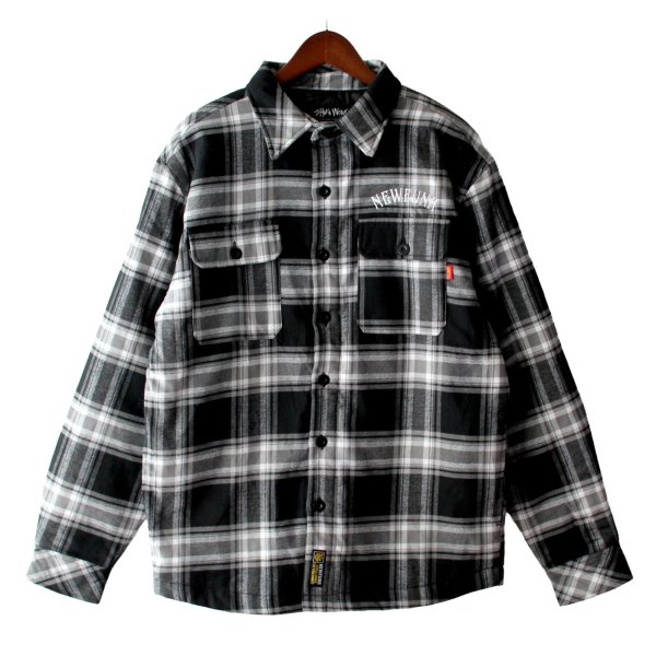画像1: 【NEWFUNK】S.W PLAID JACKET (Black) (1)