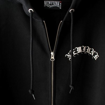 画像1: 【NEWFUNK】INDE ZIP HOODIE (Black)