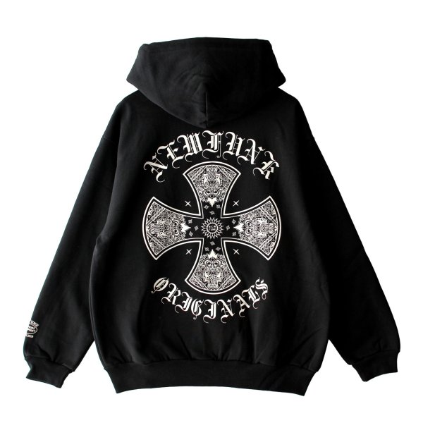 画像1: 【NEWFUNK】INDE ZIP HOODIE (Black) (1)