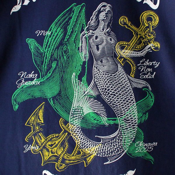 画像5: 【NEWFUNK】LNS MERMAID MALL TEE (Indigo) (5)