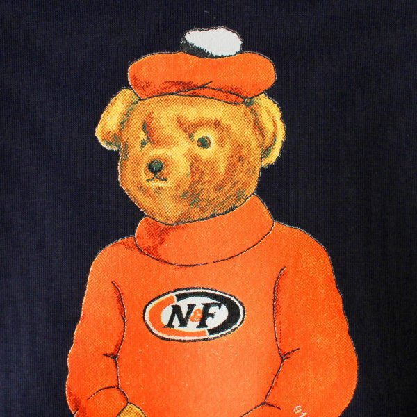 画像4: 【NEWFUNK】HEADS BEAR CREW NECK SWEAT (Navy) (4)