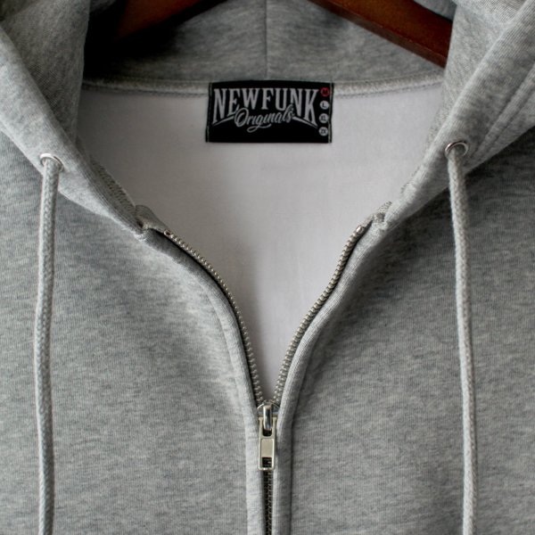 画像7: 【NEWFUNK】HEADS BEAR ZIP HOODIE (Gray) (7)