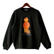 画像1: 【NEWFUNK】HEADS BEAR CREW NECK SWEAT (Black) (1)
