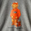 画像2: 【NEWFUNK】HEADS BEAR CREW NECK SWEAT (Gray) (2)