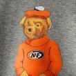 画像4: 【NEWFUNK】HEADS BEAR CREW NECK SWEAT (Gray) (4)