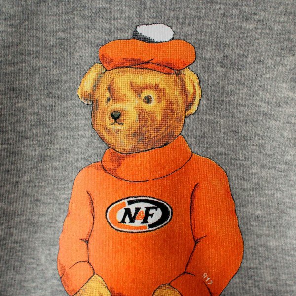 画像4: 【NEWFUNK】HEADS BEAR CREW NECK SWEAT (Gray) (4)