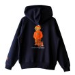 画像1: 【NEWFUNK】HEADS BEAR ZIP HOODIE (Navy) (1)